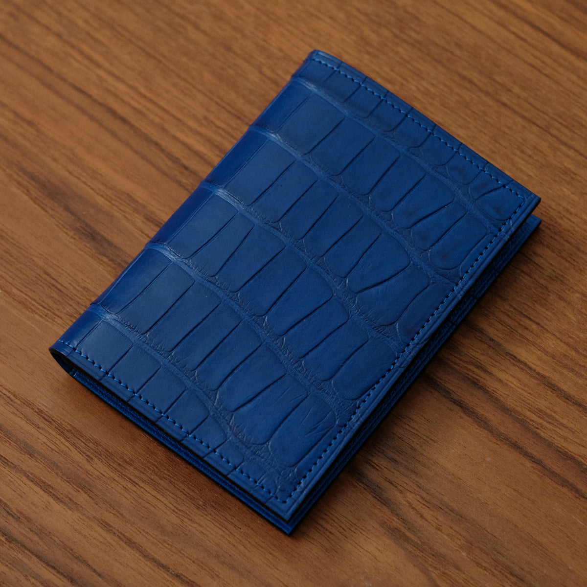 Royal Blue Alligator Pocket Organizer