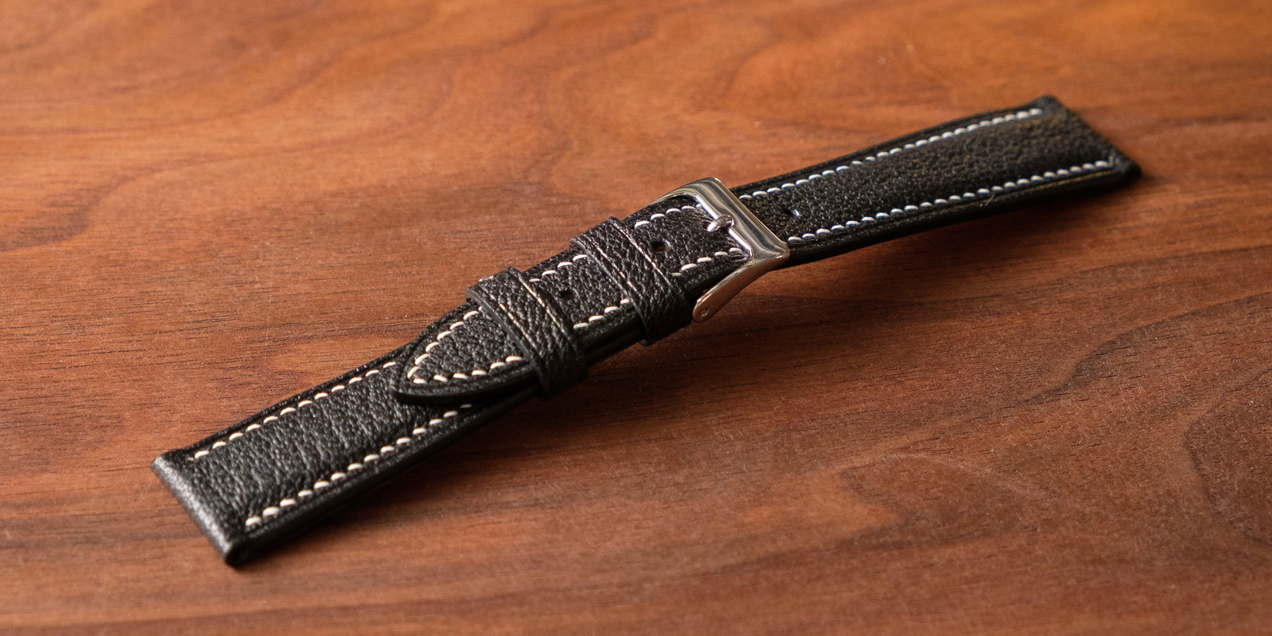 Oak and Honey Leather Goods Custom Leather Watch Strap Made in Canada