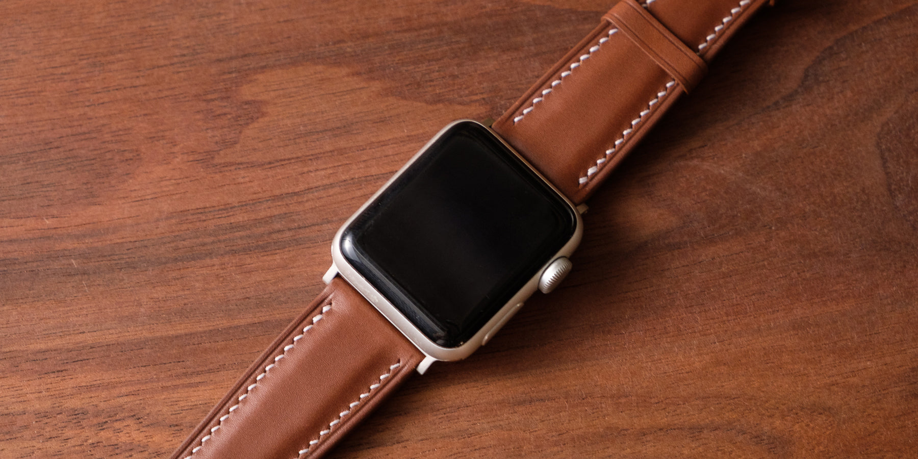 Made-to-Order Leather Apple Watch Strap Oak Honey Leather Goods