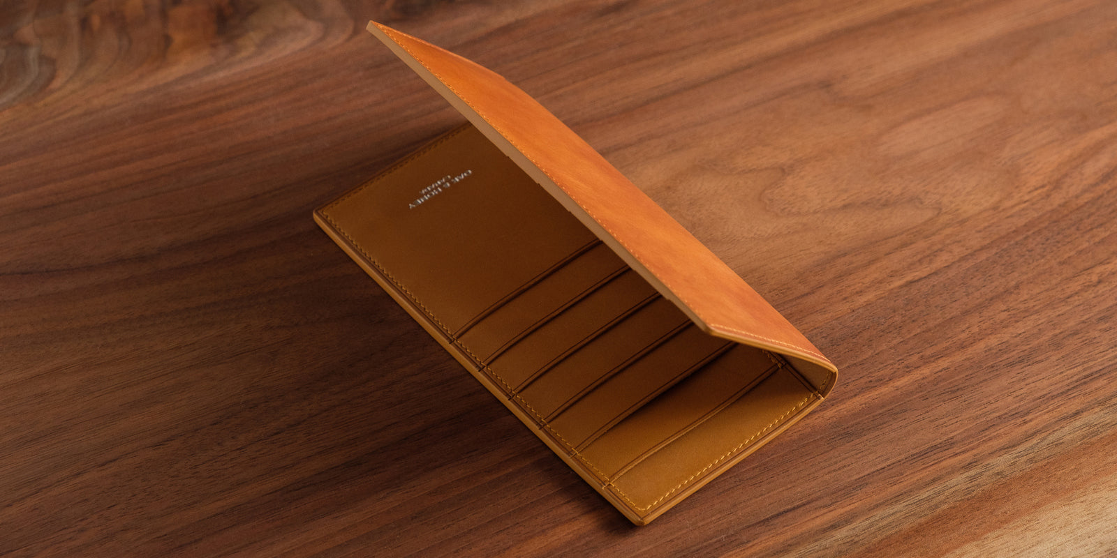 Oak and Honey Leather Goods Museum Calf Long Wallet