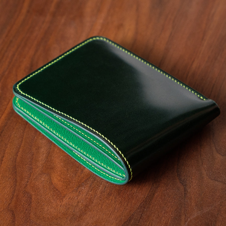 Oak and Honey Leather Goods Shell Cordovan Bifold