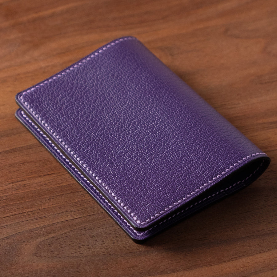 Oak and Honey Leather Goods Foldering Cardholder Exterior
