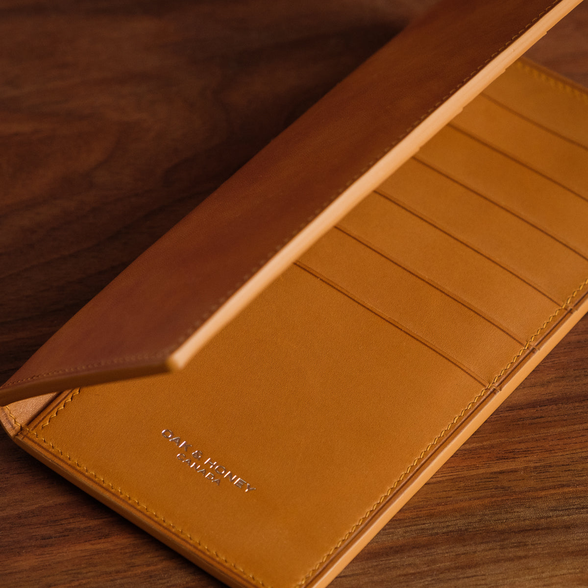 Oak and Honey Leather Goods Long Wallet