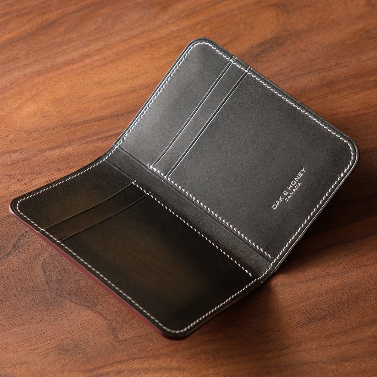 Oak and Honey Leather Goods - Notebook Wallet